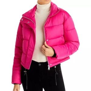 Aqua | Quilted Short Coat Puffer Jacket